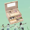 高档首饰盒带锁 木质 欧式公主韩国手饰品珠宝收纳盒子 大容