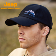 Jeep吉普男士棒球帽户外运动防晒鸭舌帽休闲夏季透气遮阳帽
