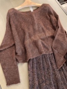 梦幻星座复古套头针织亚麻，上衣女夏季镂空小众设计感罩衫