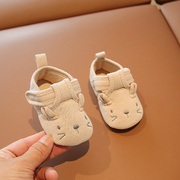 婴儿鞋子春秋款3-6-12月婴幼儿步前鞋，一岁宝宝学步鞋软底布鞋秋季