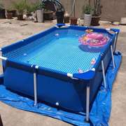 高档支架游泳池家用儿童小孩戏水池成人大型户外泳池可折叠免充气