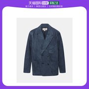韩国直邮Stussy夹克男女同款深蓝色短款长袖防风柔软舒适简约潮流