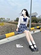 jk衬衫女学院风常规方领奶白宽松(白宽松)衬衫，短袖衬衫正版日系jk制服