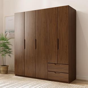 实木衣柜卧室家用橡木北欧简约储物收纳柜子小户型，中式全实木衣橱