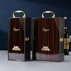钢琴烤漆红酒礼盒双支包装盒高档单双瓶红酒木质盒子2装葡萄酒箱
