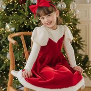 女童韩国童装PinkBerry2022冬季圣诞新年金丝绒泡泡袖披风公主裙