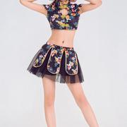 复古旗袍日韩女歌手演出服 酒吧夜店领舞服团体商演啦啦队舞