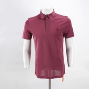 AD91男士短袖T恤夏季休闲Polo领中年商务纯色t100桑蚕丝短袖