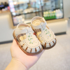 夏季女宝宝凉鞋1一2-3岁女童公主透气婴儿，鞋防滑软底小童学步鞋子