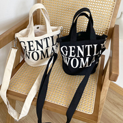 泰国gentlewoman迷你小包手机包手提(包手提)字母，包单肩斜挎帆布包通勤包