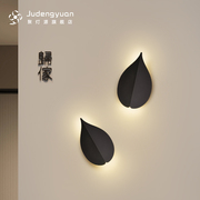 创意壁灯led现代简约叶子个性客厅背景墙灯装饰灯卧室床头灯灯具
