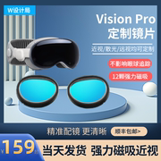 适用Apple Vision Pro近视眼镜VR磁吸镜框定制镜片散光50