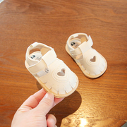 2024夏季3-6-12个月婴儿鞋子软底，一岁女宝宝，凉鞋婴幼儿公主步前鞋