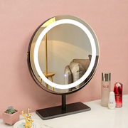卧室智能补光灯网红化妆镜带灯镜子LED梳妆台简约台式桌面梳妆镜