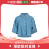 香港直邮潮奢 Frame Denim 女士牛仔布衬衫