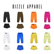 dizzleapparel滑板裤子拼接运动长裤街舞hiphop收口，可变短裤多色