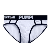 menunderwearpump!男三角内裤，弹分离网孔，薄性感低腰运动青年