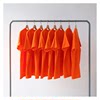 2020夏橘色桔色橙色纯色230克重磅纯棉圆领短袖T恤男女bf风宽松潮