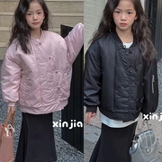 波拉韩国童装男女童夹棉夹克衫，秋冬款儿童棒球，服加厚外套棉服年装