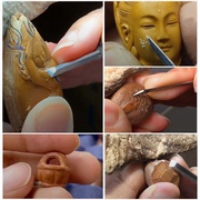 橄榄核雕刻套装手工木雕蛋雕桃核菩提微雕刻专业核雕工具