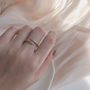 小众设计ins潮水钻食指戒指，女时尚个性冷淡，风网红可调节chic指环