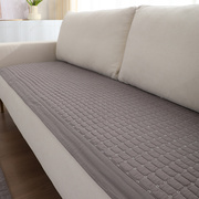 韩国高档60支全棉沙发垫四季通用客厅灰色格子，皮沙发巾坐垫套组合