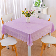 方桌布防水防油防烫免洗彩色 正方形餐桌垫PVC家用八仙麻将桌台布