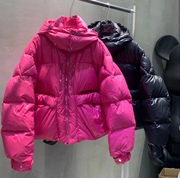 洋气短款糖果色拉链棉服，炸街设计感欧货网红同款棉衣冬季保暖外套
