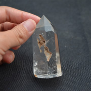 天然白水晶(白水晶)柱原石白水晶(白水晶)12柱摆件纯手工