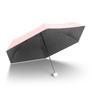 遮阳伞e黑胶防晒遮阳伞女士超轻可携式口袋雨伞晴雨两用折叠
