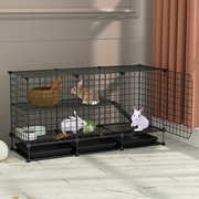 兔笼宠物兔子笼子兔屋兔舍自动清粪兔子窝兔子，笼室内家用大号别墅