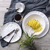 陶瓷盘沙拉盘西餐具个性白瓷餐盘面碗创意牛排盘家用菜盘异形盘子