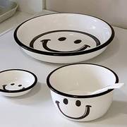 陶瓷碗盘套装高颜值风一整套家用情侣二人食简约餐具碗碟组合