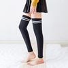 纯棉直筒袜空调房保暖护膝腿套夏季韩国瑜伽袜薄款高筒过膝长筒袜
