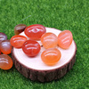 易晶缘天然红玛瑙原石摆件橙色，龟缸红色石头，鱼缸装饰造景水晶原料