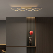 全铜北欧轻奢创意，极简长条走廊过道阳台吸顶灯简约现代led餐厅灯