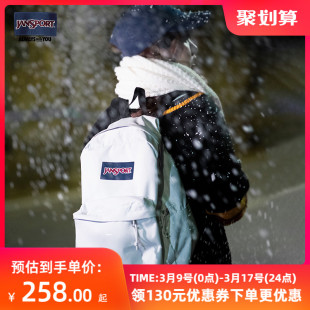 Jansport23年初雪学生书包双肩包百搭款4QUT88T简约时尚