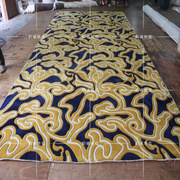 欧式美式客厅茶几地毯样板间地毯现代长条走廊过道满铺手工地毯