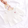 宝宝打底衫婴儿T恤纯棉1-3岁女童白色长袖衬衣公主春秋休闲上衣