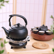 酒精炉煮茶器便携固体，固液不锈钢烧水壶户外旅行泡茶茶具套餐茶壶