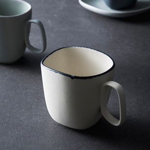陶瓷杯大容量可爱早餐咖啡，牛奶杯学生，马克杯情侣水杯家用杯勺套装