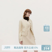 OCHIRLY欧时力方领小香无袖连衣裙背心裙气质小黑裙2025春新款