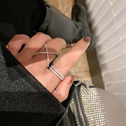 欧美韩版韩国时尚个性指环夸张女士戒指食指ins潮素圈简约冷淡风