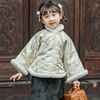儿童旗袍短款棉袄女童唐装民，国风复古上衣女宝拜年服女孩过年新衣