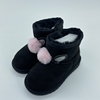 达系列女童鞋秋冬韩版时尚，兔毛球女宝宝，儿童雪地靴1119638101
