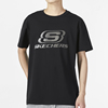 Skechers斯凯奇2023款简约字母徽标男子运动短袖T恤L222M110-0018