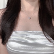 「纯白公主梦」气质s925纯银，天然珍珠项链女款法式轻奢小众颈链
