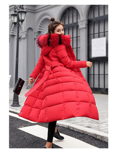 胖女孩大码冬装过年喜庆衣服中长款棉袄大红色棉衣外套本命年棉服