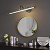 全铜L欧式镜前灯卫生间浴室镜柜灯防水美式壁灯复古镜浴柜灯具