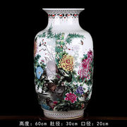 2023联谷撒家饰景德镇陶瓷器，粉彩仿古中式冬瓜，落地大花瓶客厅装饰